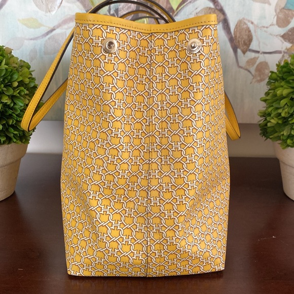 KATE SPADE ♠️ New York 💛YELLOW MULTI💛 SPADE LINK TOTE BAG 🌟LINE NEW🌟 - Picture 10 of 17